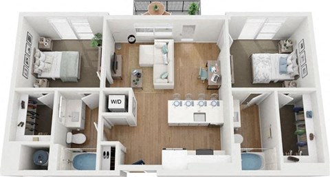 Two bedroom Two bathroom