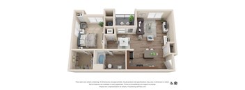 One Bedroom Floor Plan at Rockvue, Broomfield
