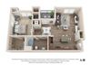 One Bedroom Floor Plan One Bedroom Floor Plan at Rockvue, Broomfield