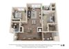 Two Bedroom B Floor Plan Two Bedroom B Floor Plan at Rockvue, Colorado, 80021