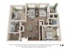 Two Bedroom A Floor Plan Two Bedroom A Floor Plan at Rockvue, Colorado