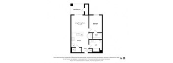 1C one bedroom one bathroom at Alpine Vista, Colorado Springs, CO