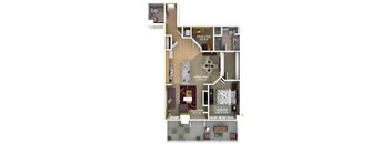 D3 Floor Plan at 1600 Glenarm Place, Denver, Colorado