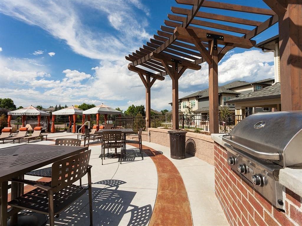 community outdoor area with BBQ