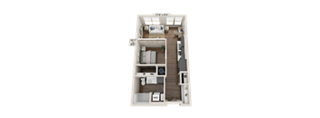 A2 Studio Floorplan  at Novus, Lone Tree