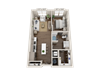 A3 One Bedroom Floorplan