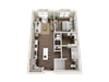 A4 One Bedroom Floorplan