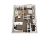 A5-B One Bedroom Floorplan