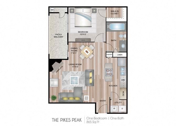 Pikes Peak one bedroom one bathroom