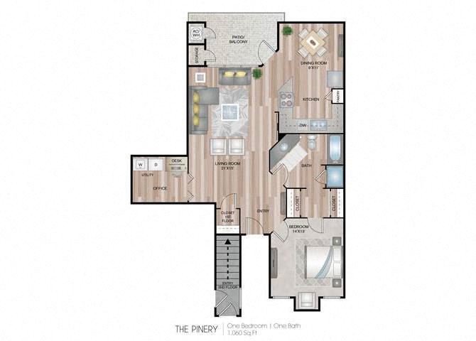 Pinery one bedroom one bathroom