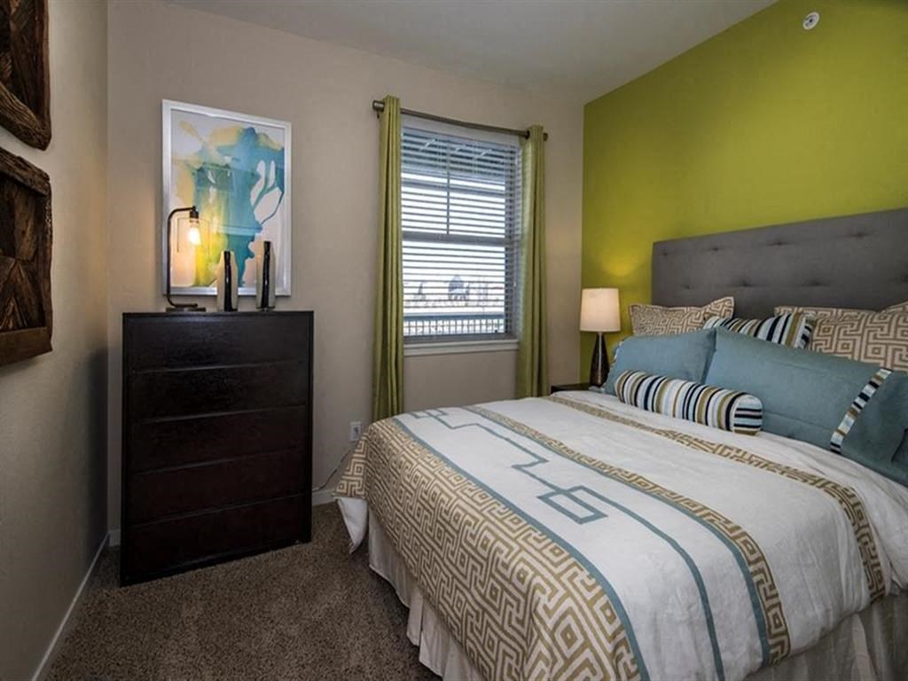 furnished model bedroom