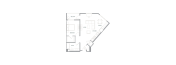 a floor plan of a house with a swimming pool