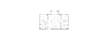 a floor plan of a house on a green background