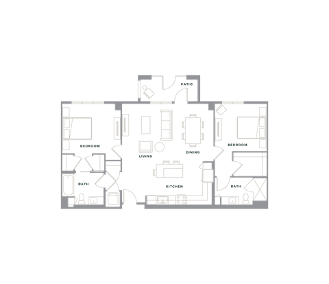 a floor plan of a house on a green background