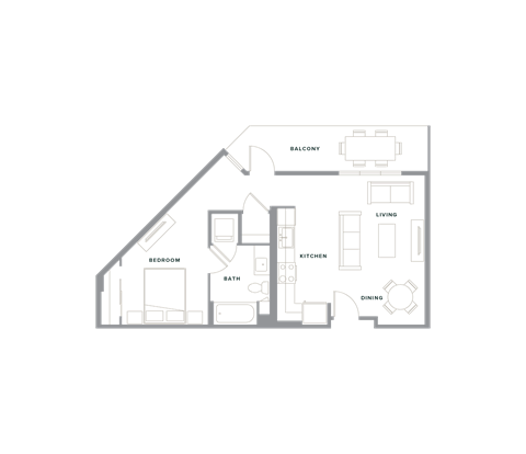 the floor plan of the crosby apartments