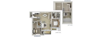 the outlook floor plan  studio
