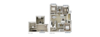 the outlook apartments floor plan  studio