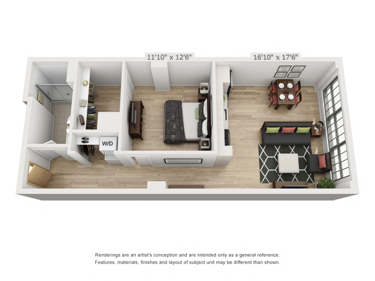 One Bedroom One Bathroom