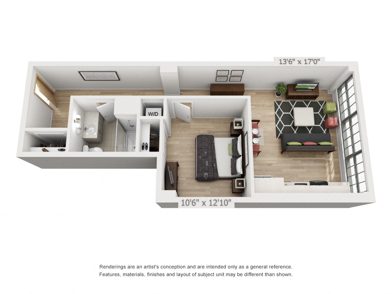 One Bedroom One Bathroom