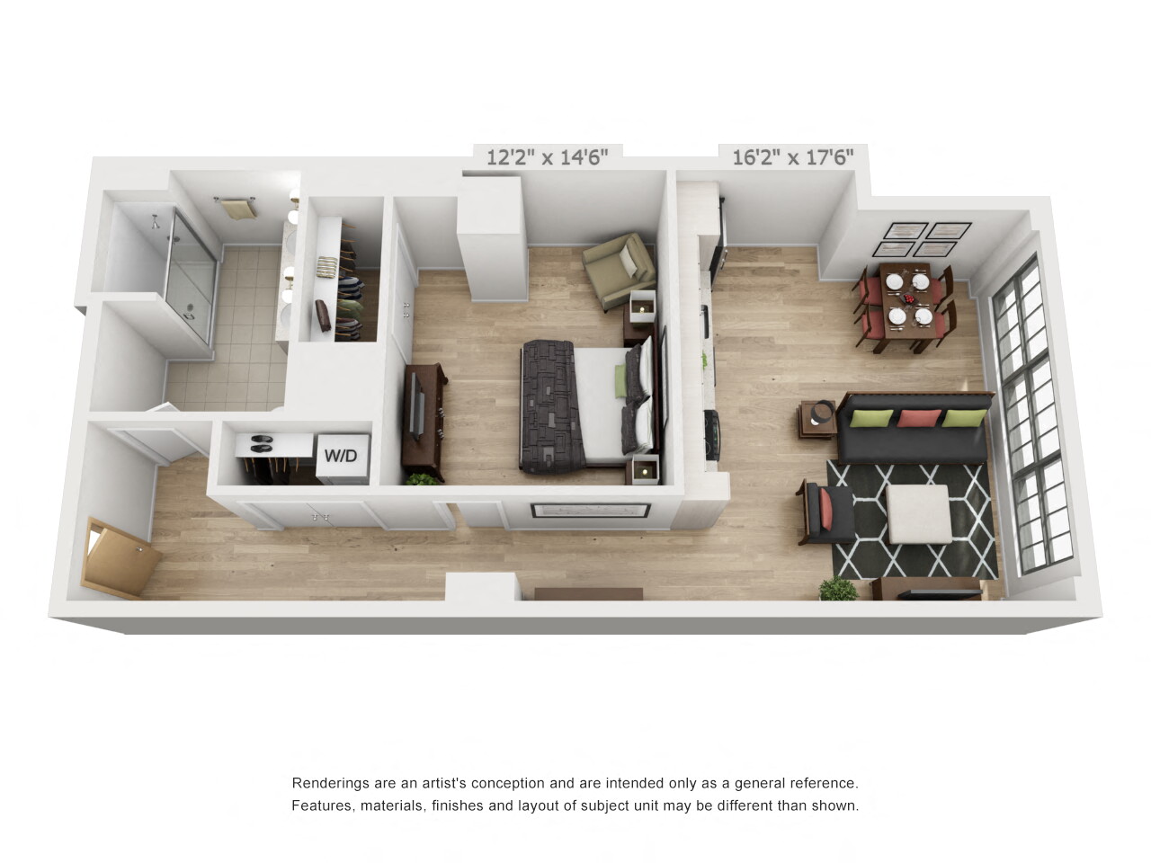 One Bedroom One Bathroom