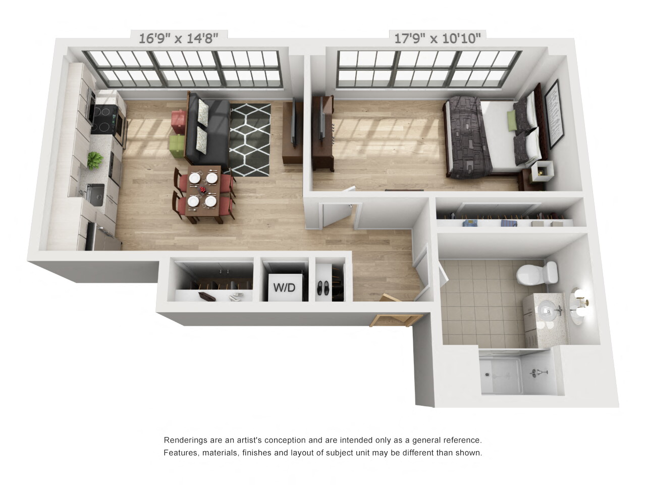 One Bedroom One Bathroom