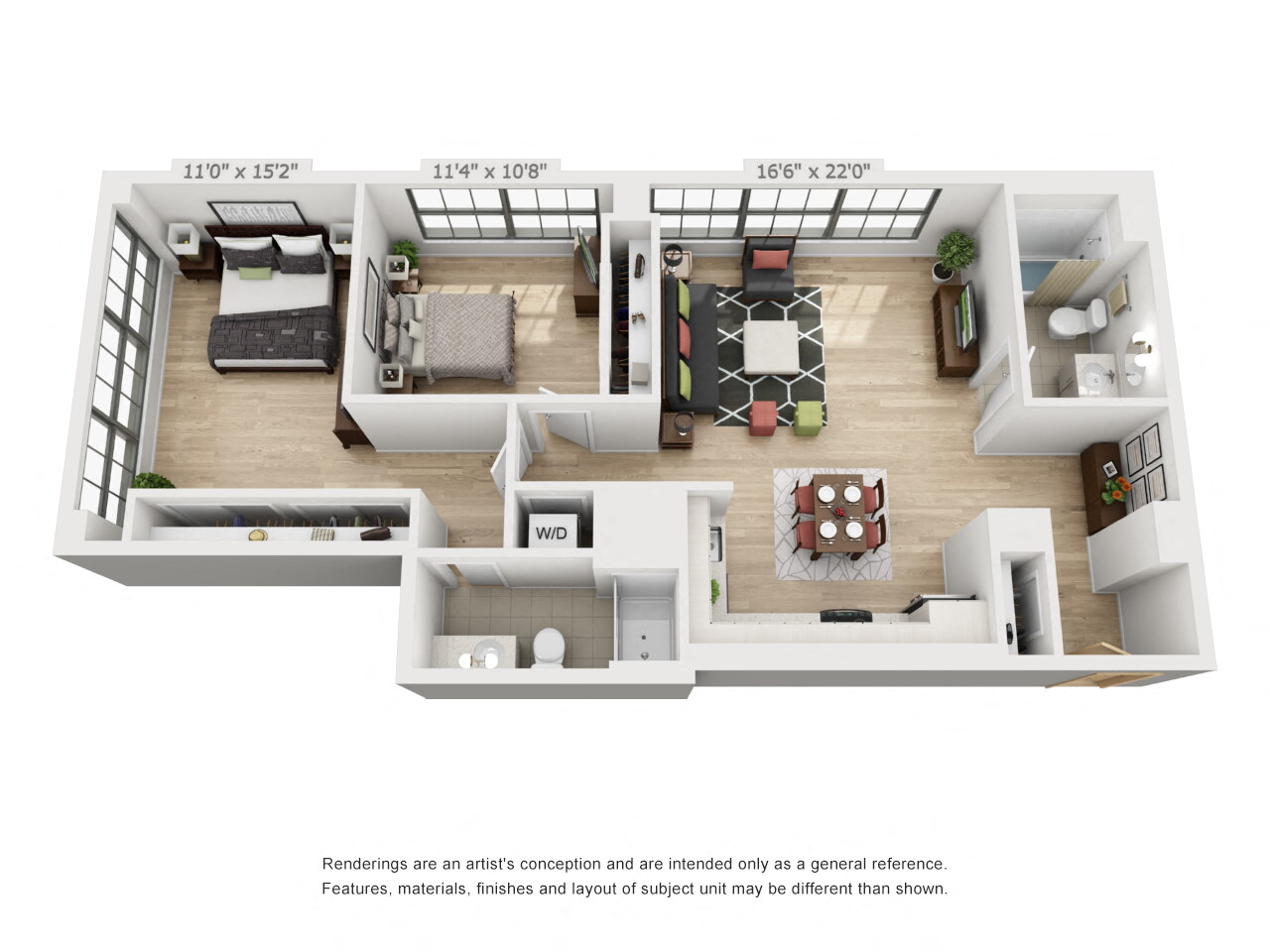 Two Bedroom Two Bathroom