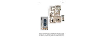 Two Bedroom One Bath Premium B1 Garage