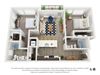 B2 Floor Plan B2 Floor Plan at Canvas on Blake, Denver, Colorado