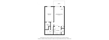 1x1 Floor Plan  at Castilian Apartments, Orlando, FL