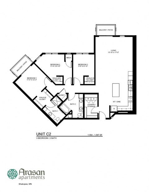 a floor plan of the first level of our apartments