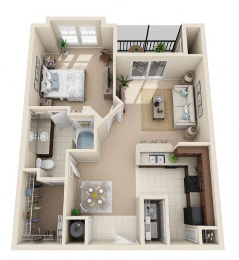 One bedroom one bathroom