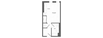 a floor plan of a bedroom apartment