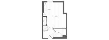 a floor plan of a bedroom apartment