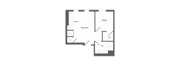 a floor plan of a bedroom apartment