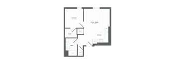a floor plan of a bedroom apartment