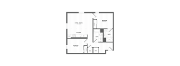 a floor plan of a bedroom apartment