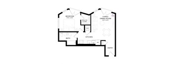 a floor plan of a house with an open floor plan