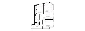 floor plan of the upper level of the floor plan for an open floor plan home