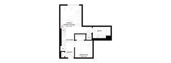 a floor plan of a house with an open floor plan