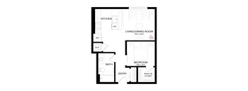 a floor plan of a house with an open floor plan