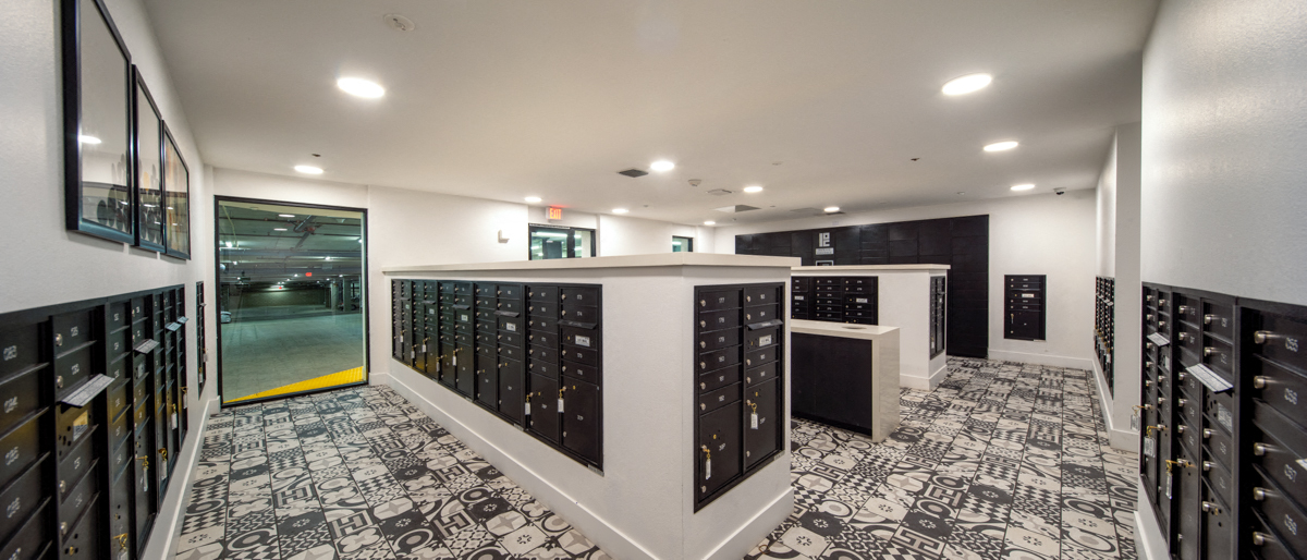 Parcel Locker at Clarendon Apartments, Los Angeles, CA, 91367