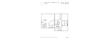 A floor plan for a 3 bedroom, 2 bathroom home with a study.