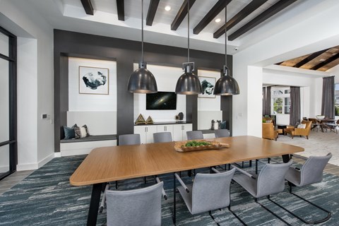 Clubhouse lounge area