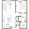 A7 Floor Plan A7 Floor Plan at Canvas on Blake, Denver, CO