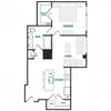 A8 Floor Plan A8 Floor Plan at Canvas on Blake, Denver, 80205