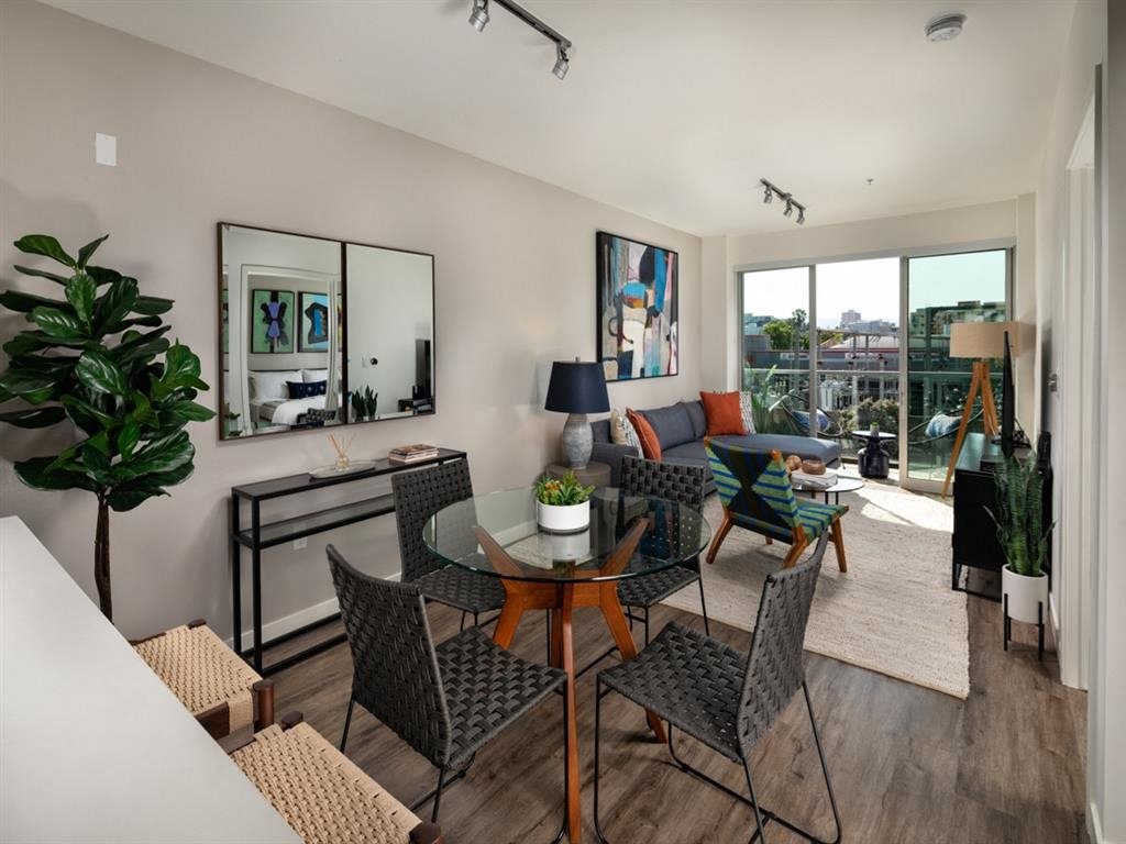 dining and living area