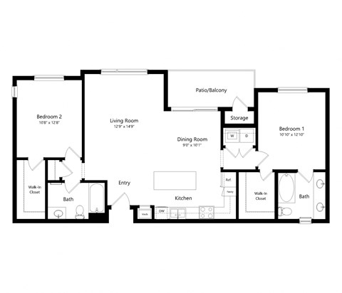 2B Floor Plan