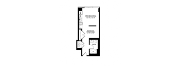 ? floor plan of a 1 bedroom floor plan