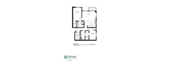 a diagram of a floor plan with people walking on it