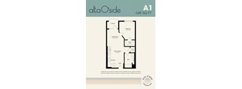 a floor plan of a bedroom apartment